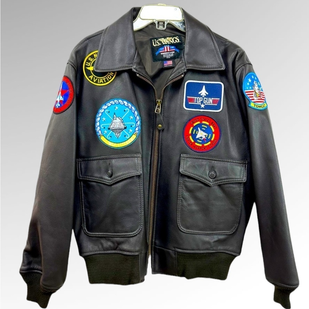 US Wings Signature Series Fighter Weapons School Bomber Jacket